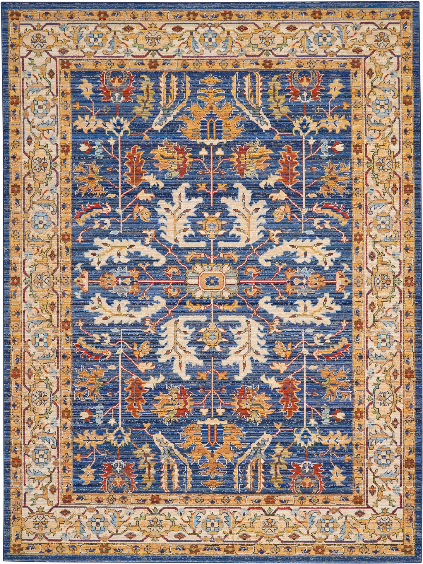 Nourison Home Majestic MST02 Denim Blue  Traditional Woven Rug