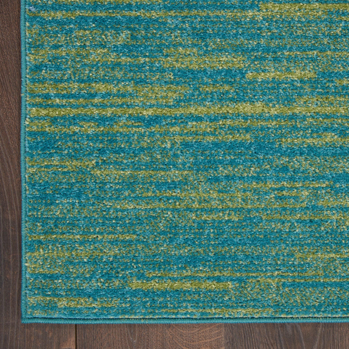 Nourison Home Nourison Essentials NRE01 Blue Green  Contemporary Machinemade Rug