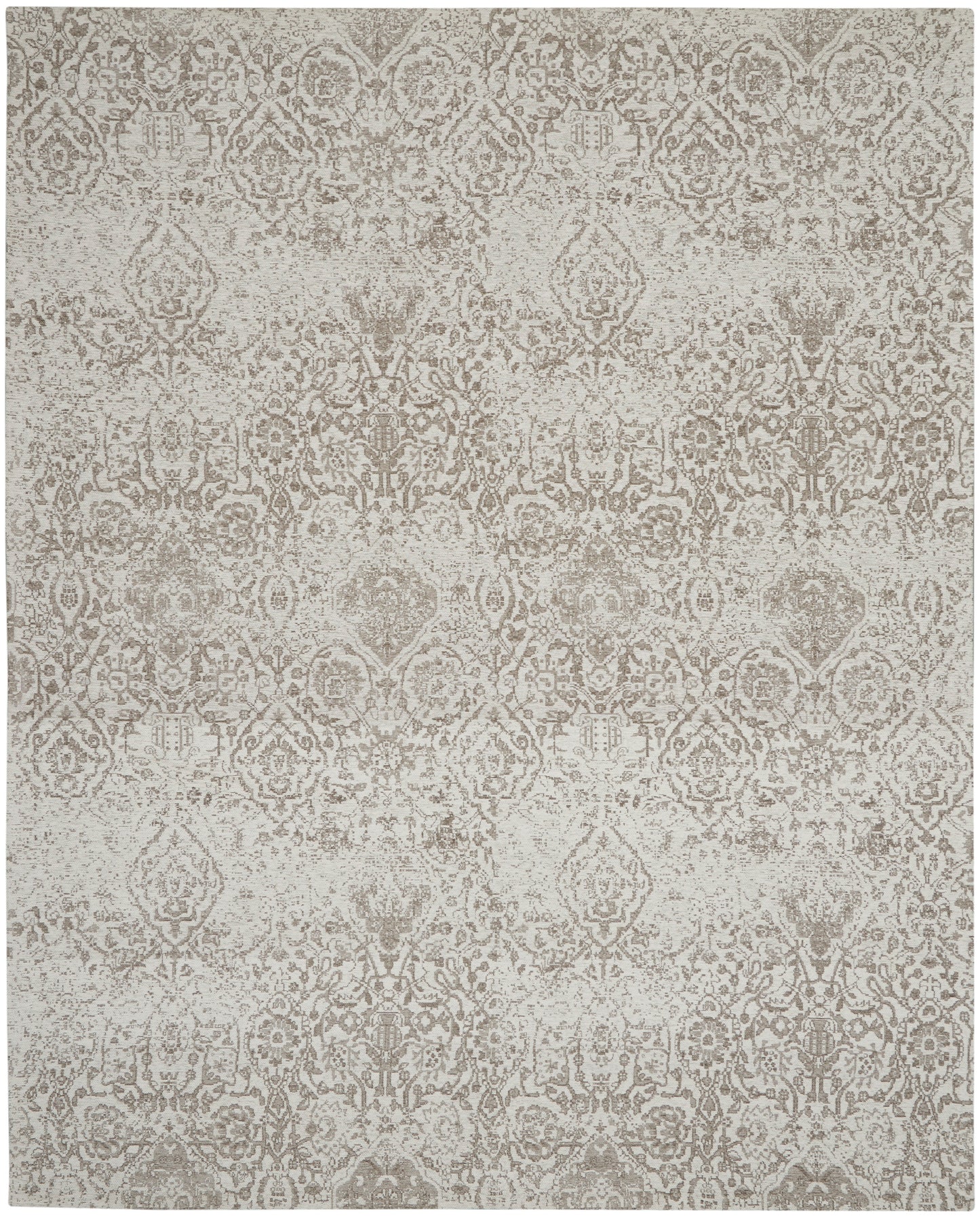 Nourison Home Damask DAS06 Ivory  Transitional Machinemade Rug