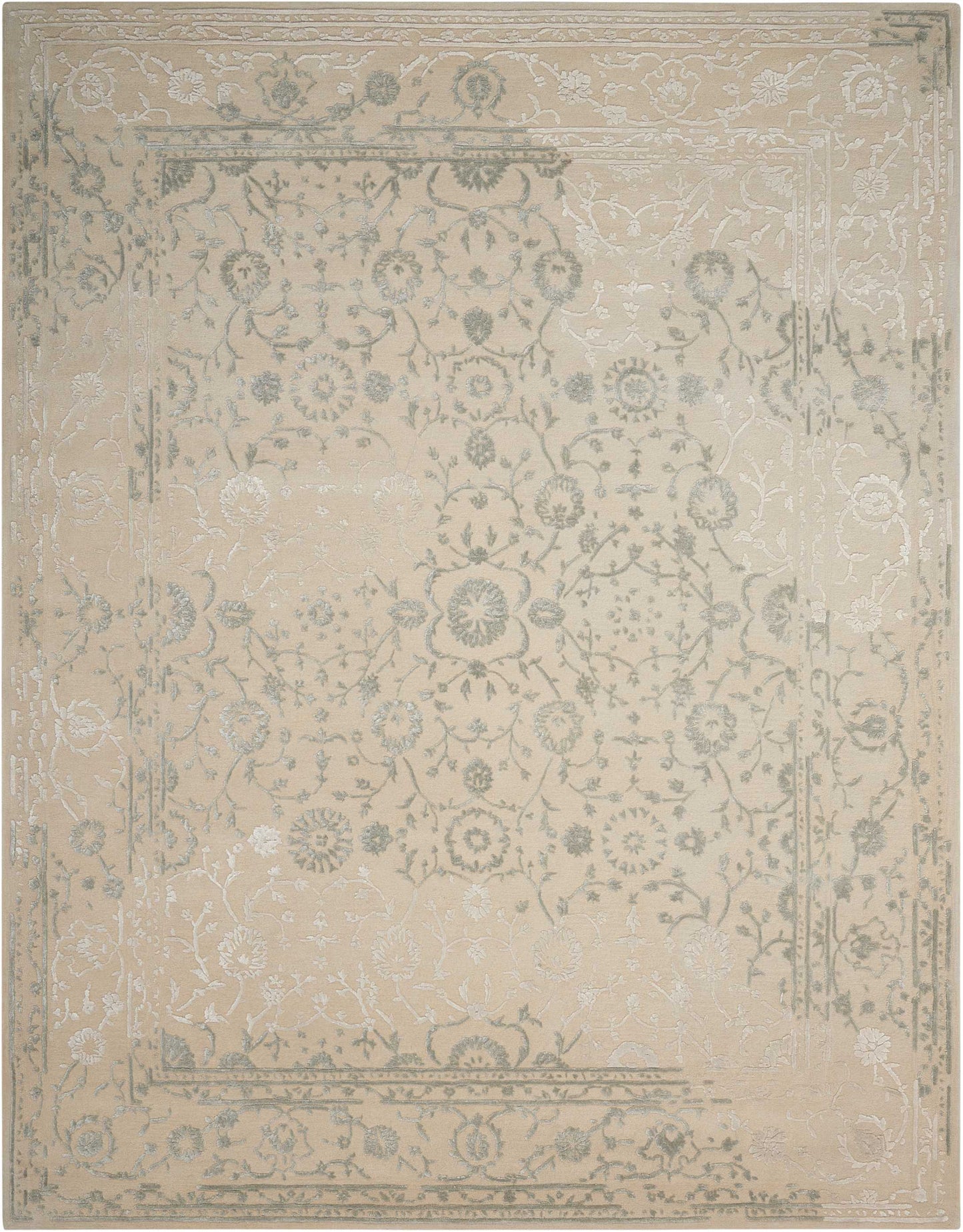 Nourison Home Opaline OPA11 Beige Transitional Tufted Rug