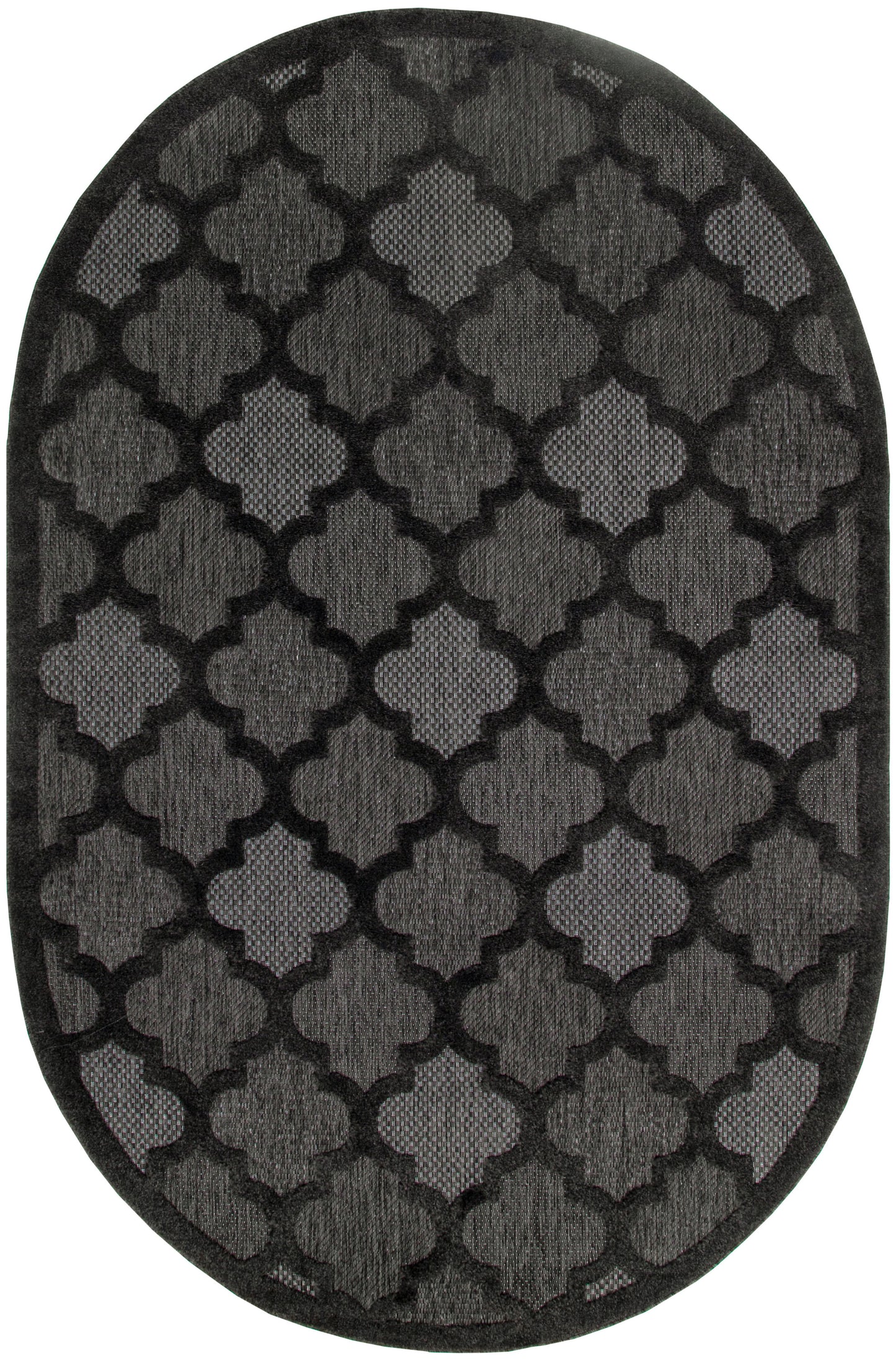 Nourison Home Easy Care NES01 Charcoal Black  Contemporary Flat Weave Rug