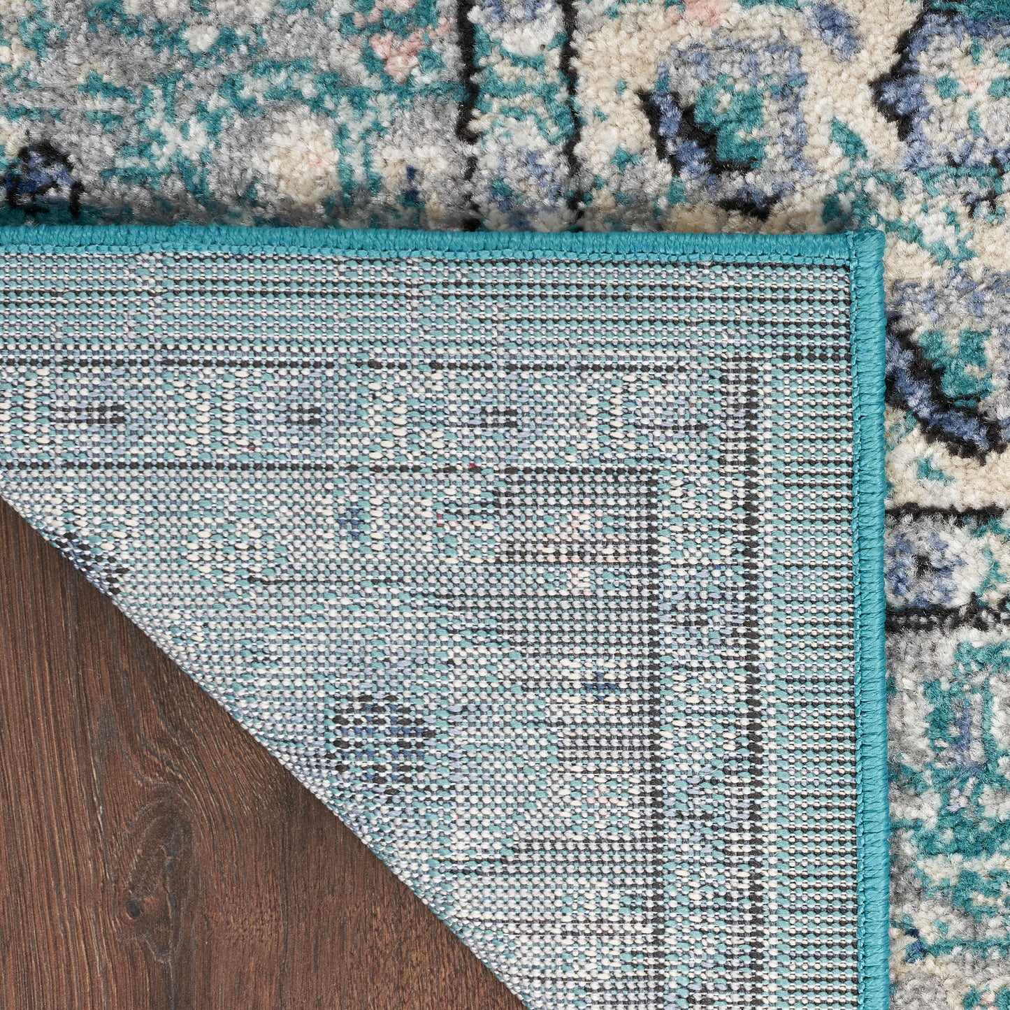 Nourison Home Passion PSN03 Turquoise Grey  Transitional Machinemade Rug