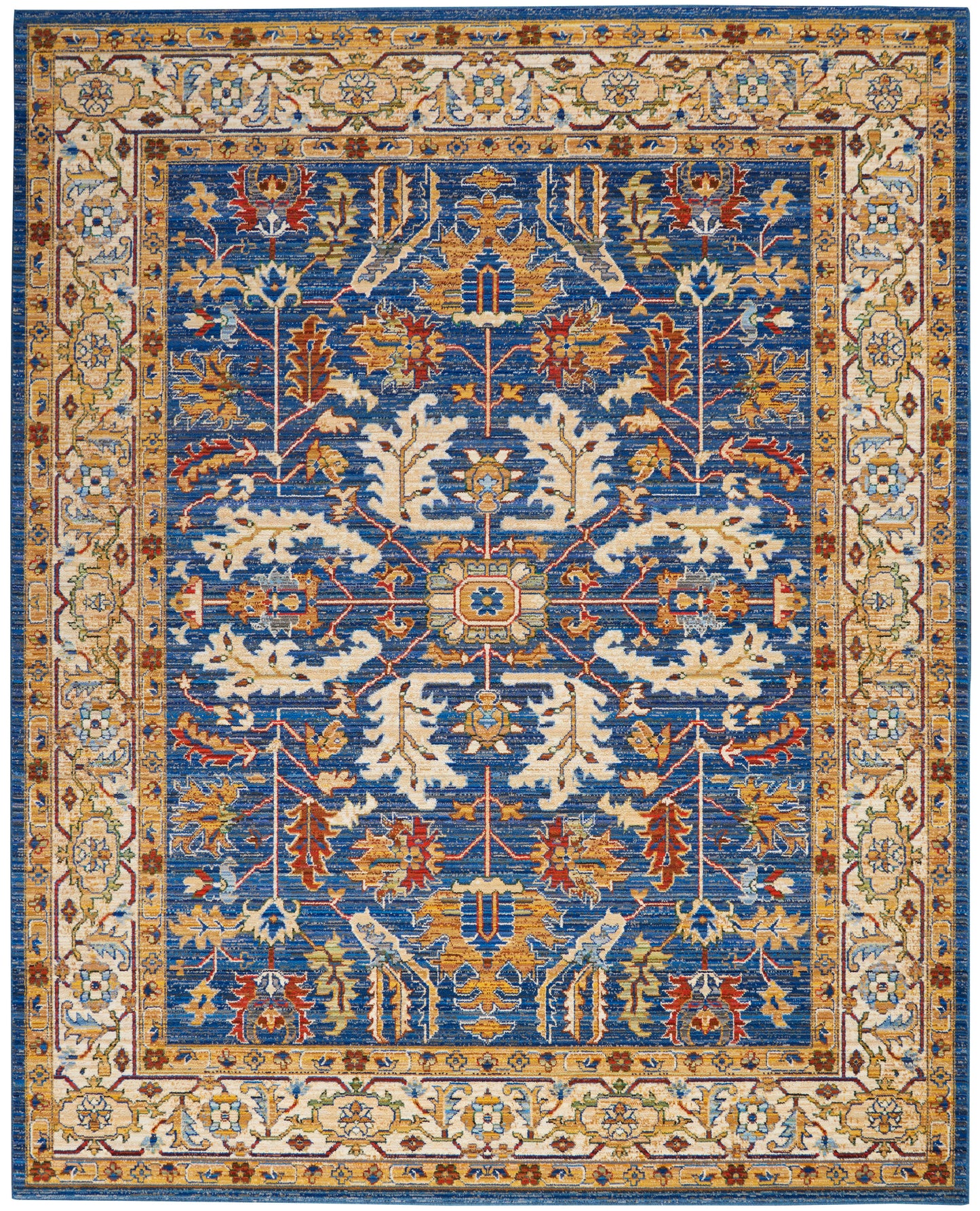 Nourison Home Majestic MST02 Denim Blue  Traditional Woven Rug