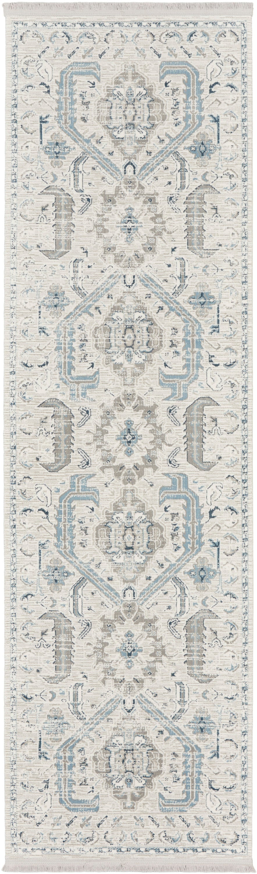 Nourison Home Lennox LEN03 Ivory Grey Transitional Machinemade Rug