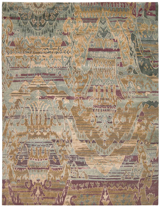 Nourison Home Dune DUN01 Mist Transitional Knotted Rug