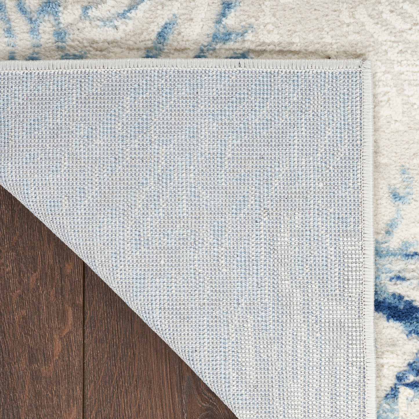 Nourison Home Seaside SDS04 Ivory Grey Blue  Contemporary Machinemade Rug