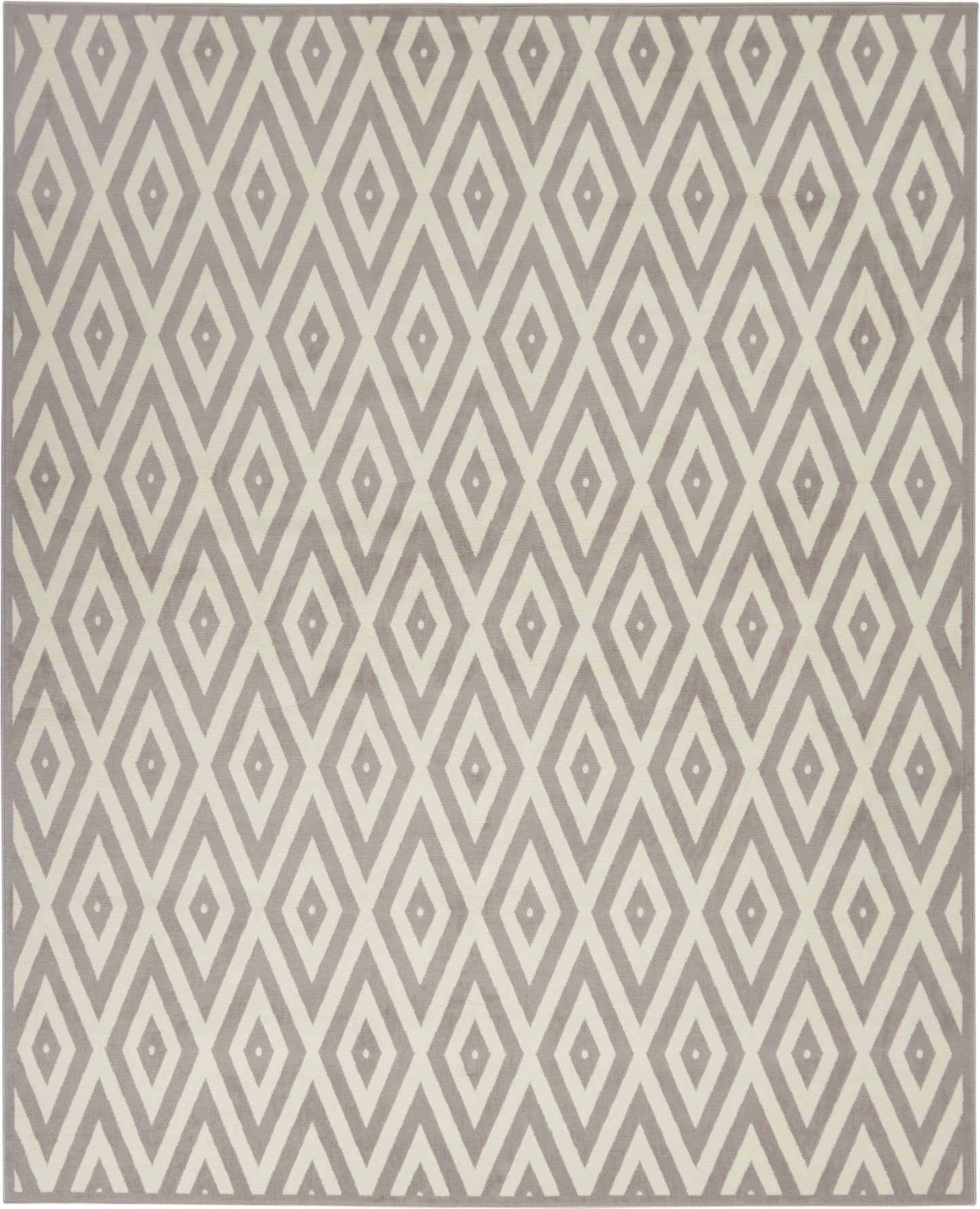 Nourison Home Grafix GRF18 White Grey  Contemporary Machinemade Rug