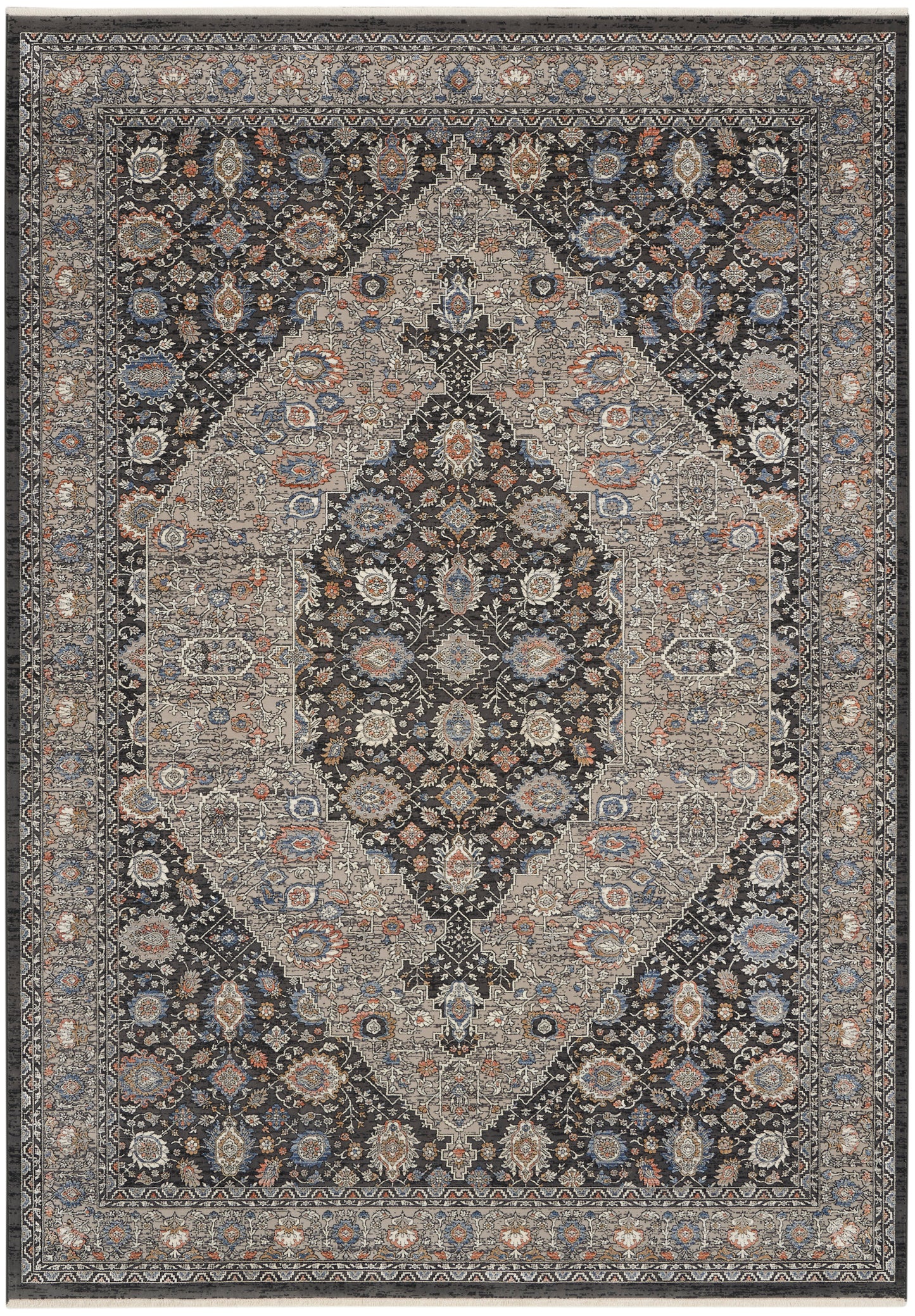 Nourison Home Starry Nights STN11 Grey Blue  Traditional Woven Rug