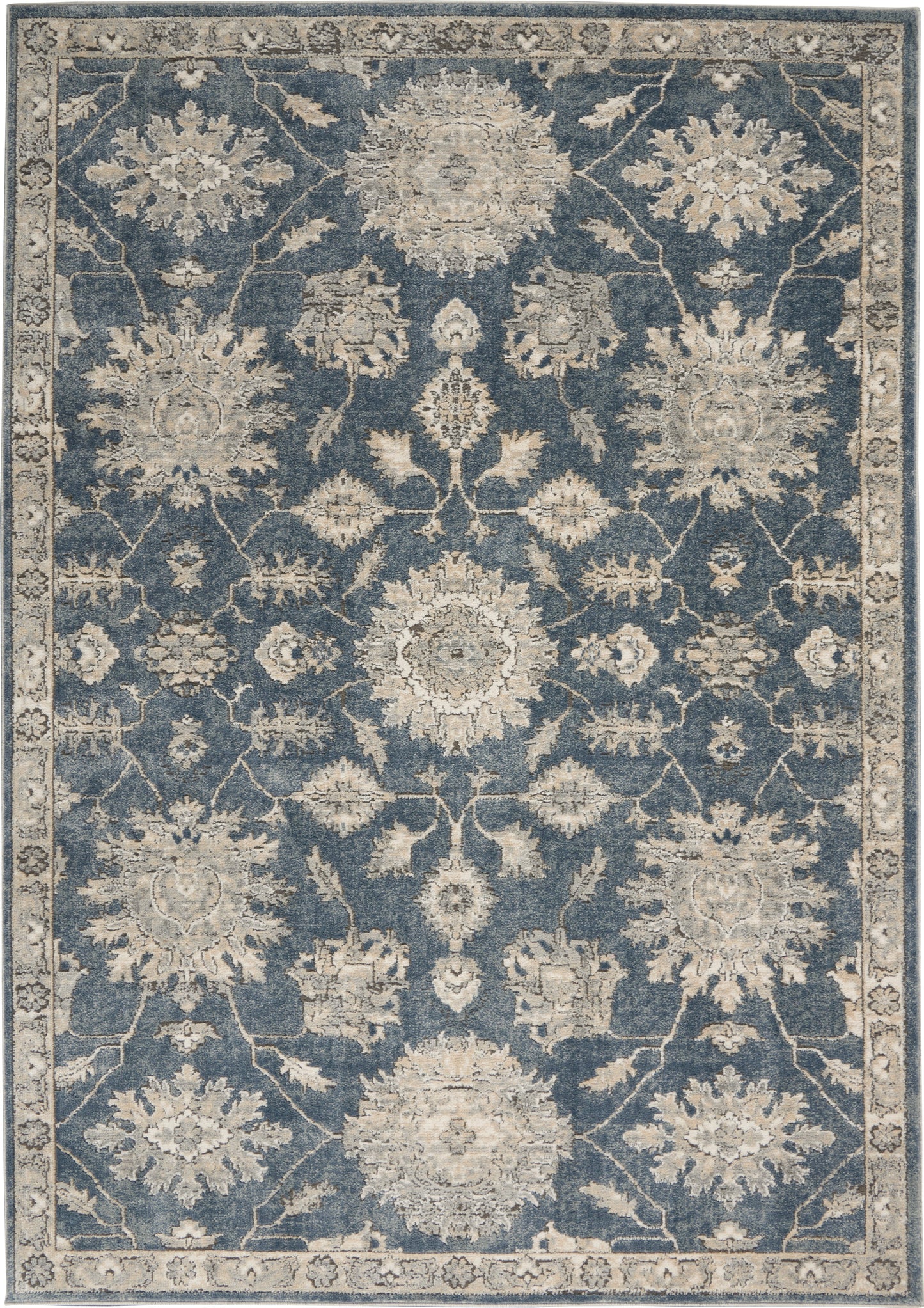 Nourison Home Quarry QUA06 Blue Beige  Traditional Machinemade Rug