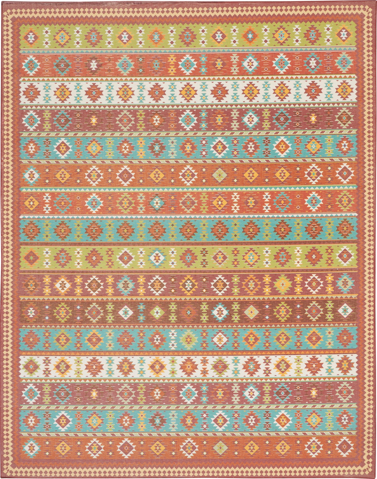 Nourison Home Madera MAD08 Light Orange  Transitional Machinemade Rug