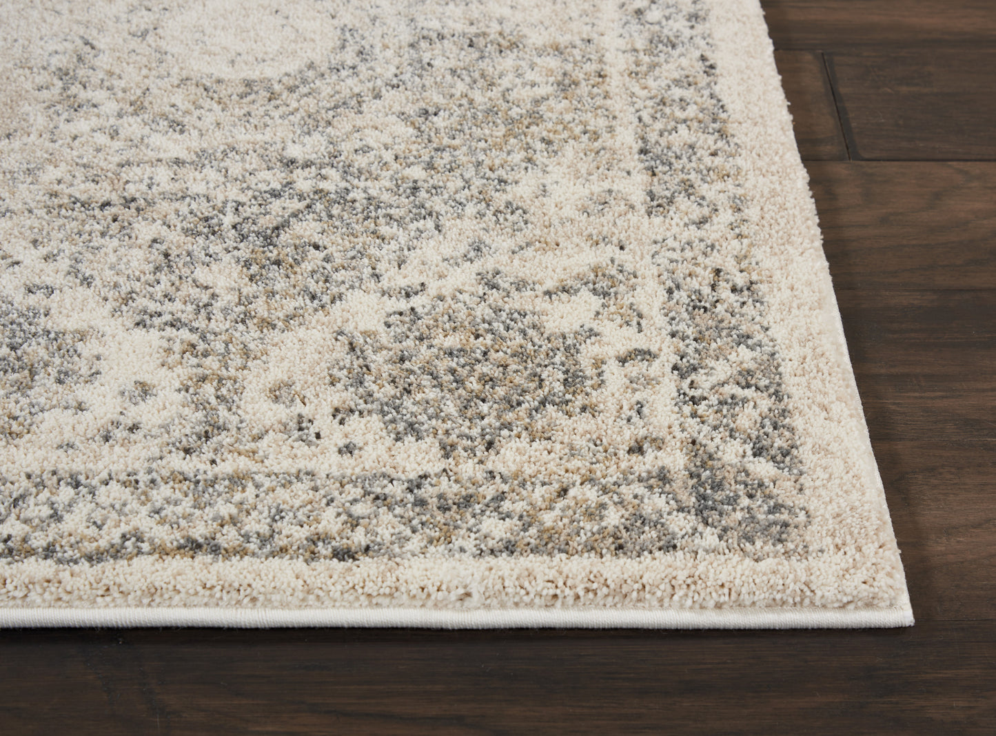 Nourison Home Fusion FSS11 Cream Grey  Transitional Machinemade Rug