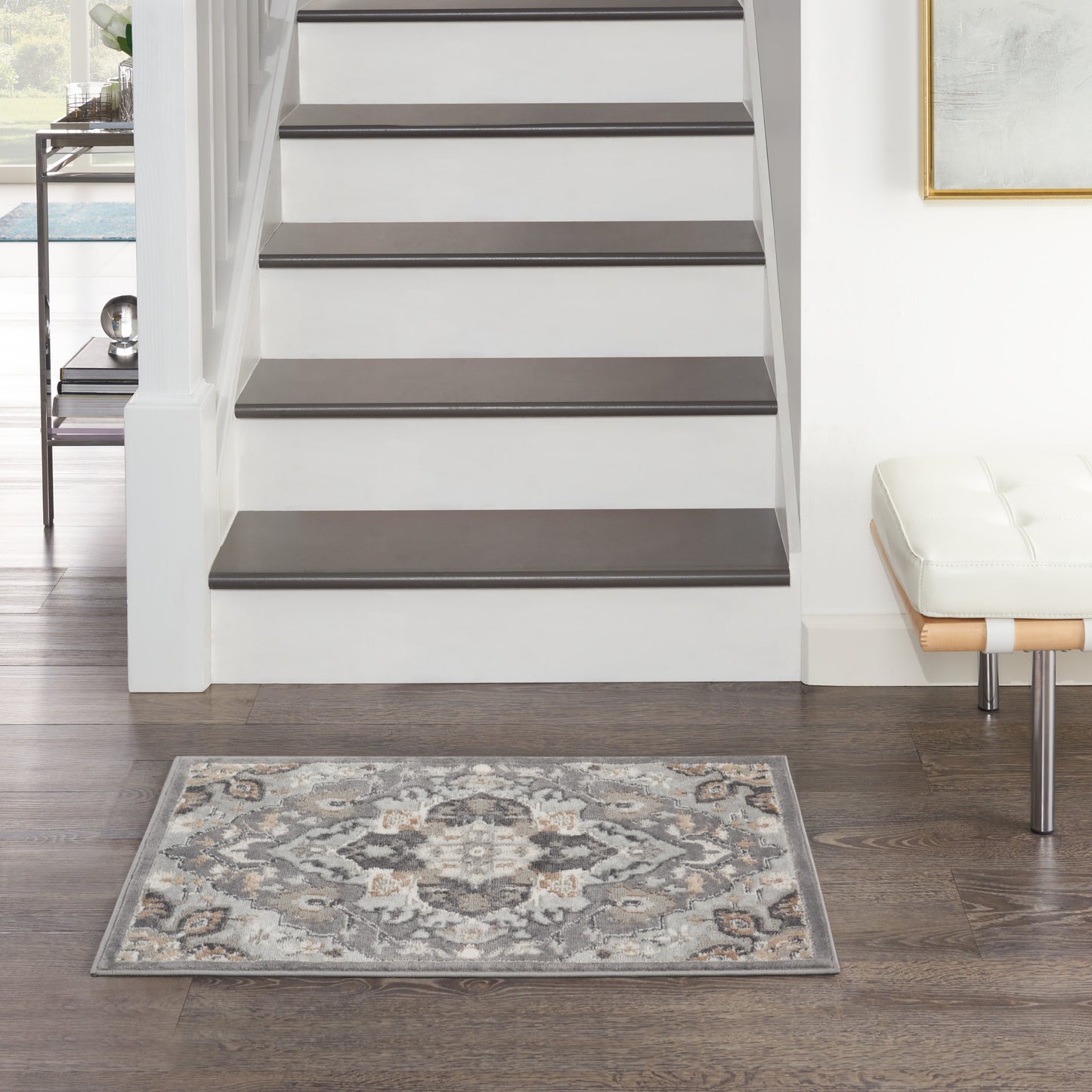 Nourison Home Elation ETN09 Grey  Traditional Machinemade Rug