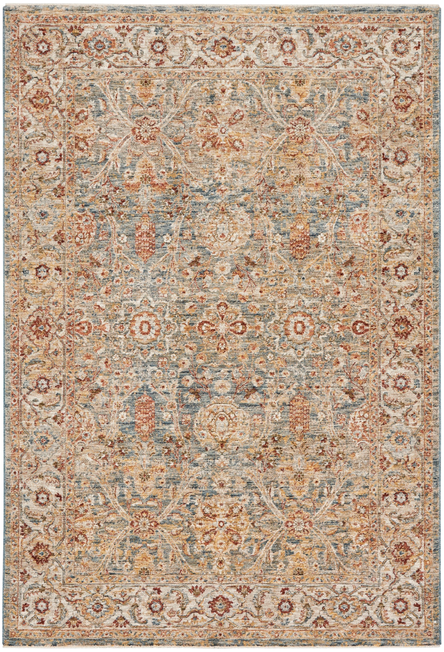 Nourison Home Sahar SHR03 Blue  Traditional Machinemade Rug