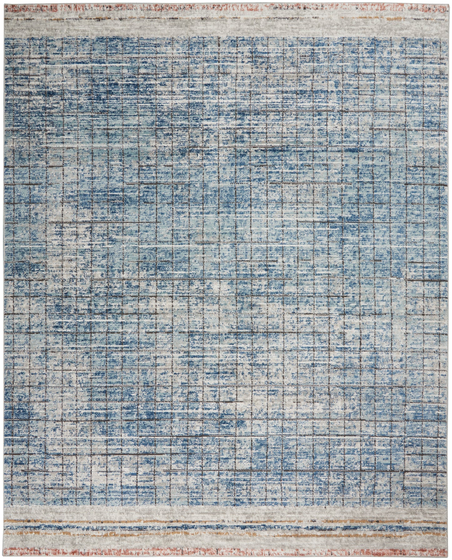 Nourison Home Quarry QUA13 Blue  Contemporary Machinemade Rug