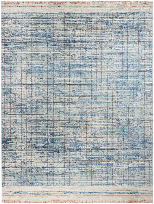 Nourison Home Quarry QUA13 Blue  Contemporary Machinemade Rug