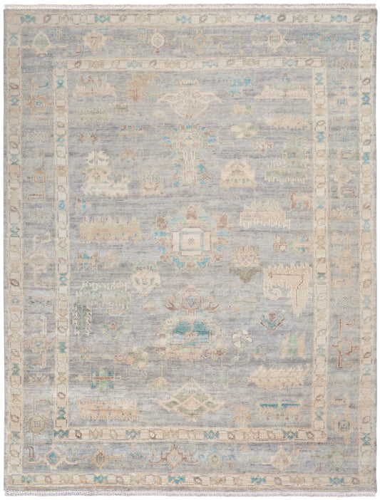 Nourison Home Odessa ODS01 Grey Multicolor  Traditional Knotted Rug