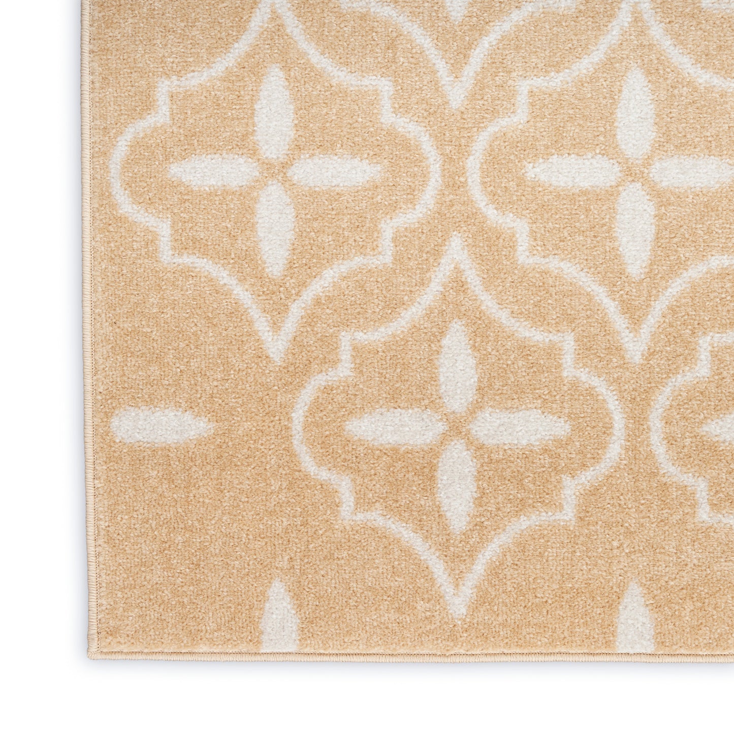 Nourison Home Nourison Essentials NRE04 Beige Ivory  Contemporary Machinemade Rug