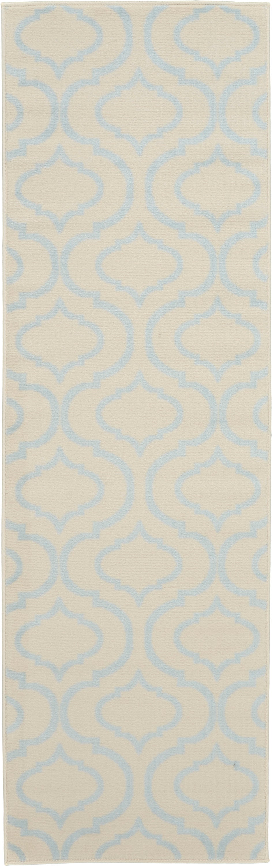 Nourison Home Jubilant JUB19 Ivory Blue  Transitional Machinemade Rug