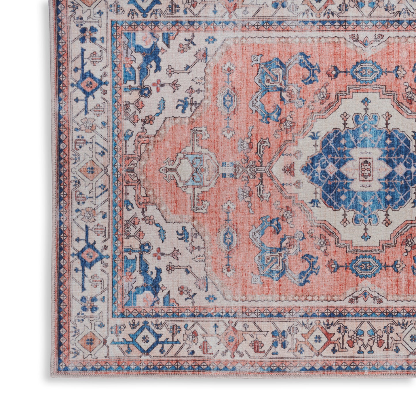 Nourison Home Fulton FUL11 Coral  Traditional Machinemade Rug