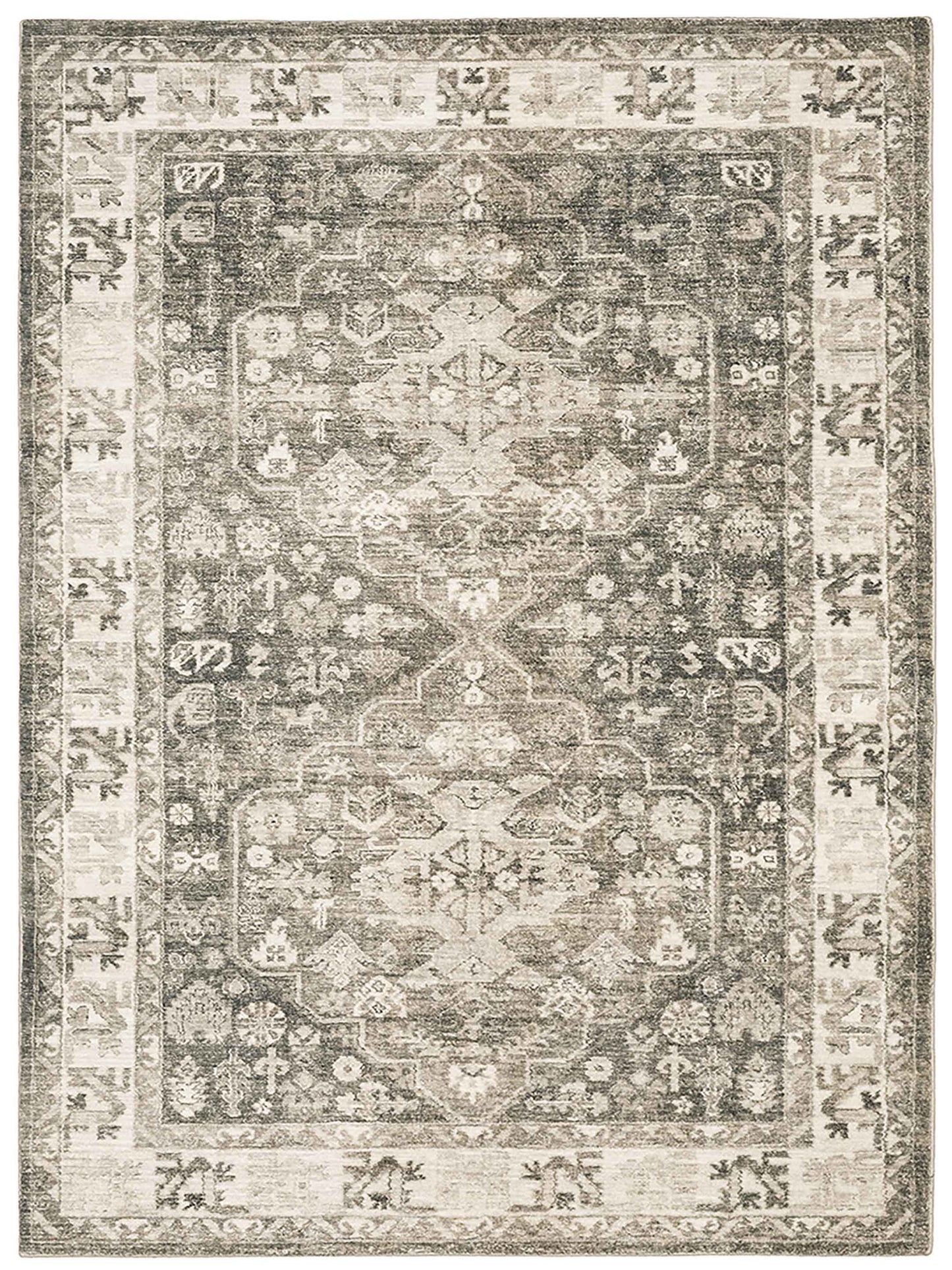 Oriental Weavers Savoy 28105 Charcoal Traditional Machinemade Rug