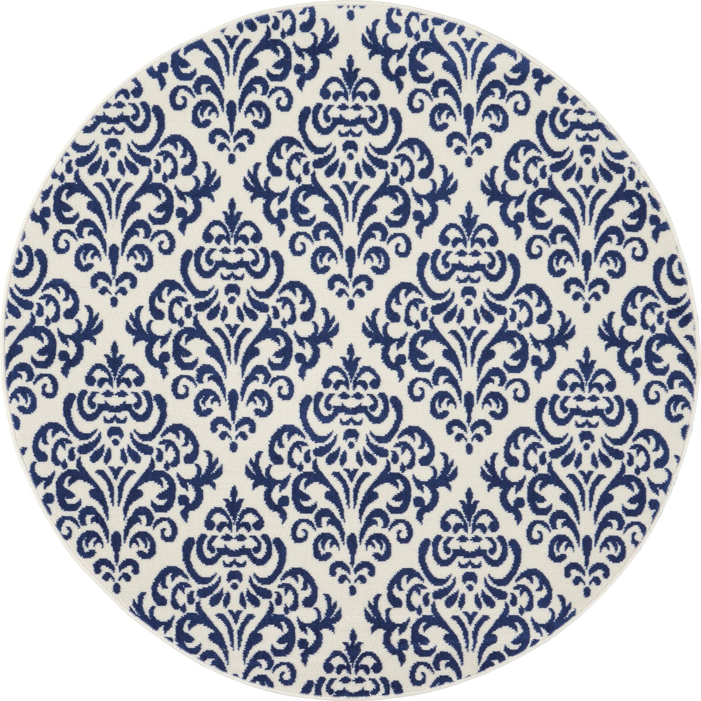 Nourison Home Grafix GRF06 White Blue  Transitional Machinemade Rug