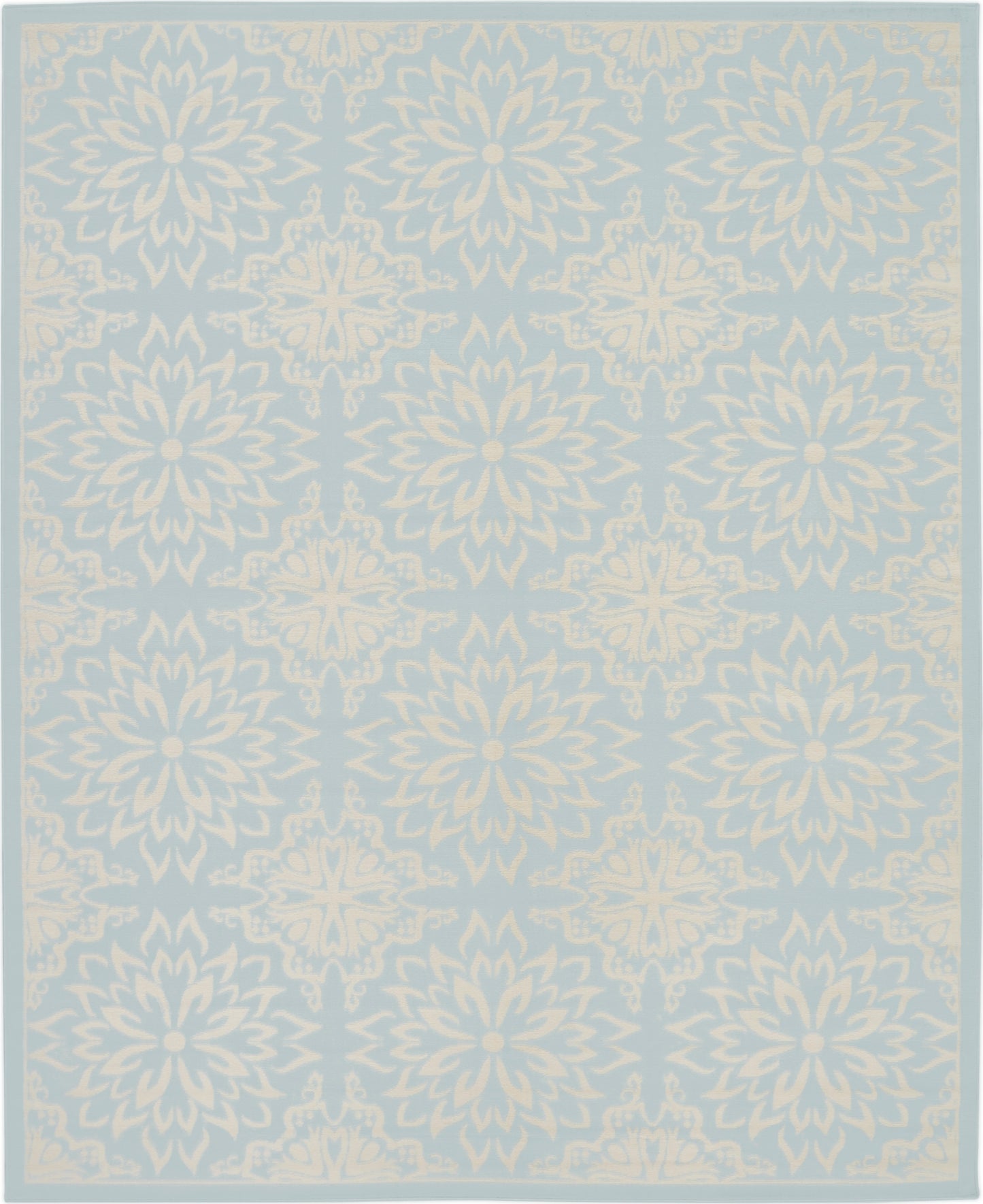 Nourison Home Jubilant JUB06 Ivory Light Blue  Transitional Machinemade Rug