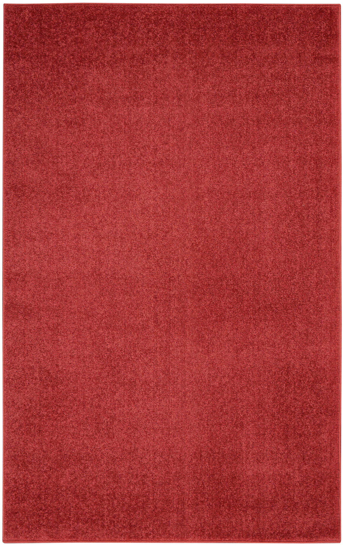 Nourison Home Nourison Essentials NRE01 Brick Red  Contemporary Machinemade Rug