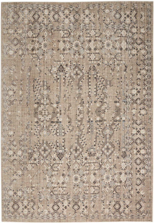 Nourison Home Silver Screen KI343 Latte  Transitional Machinemade Rug