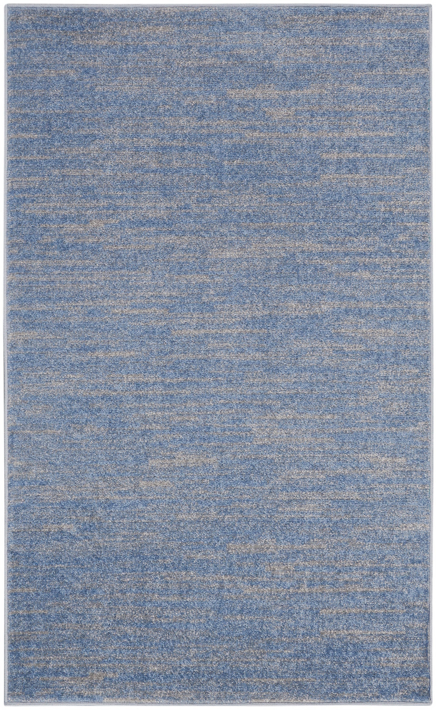 Nourison Home Nourison Essentials NRE01 Blue Grey  Contemporary Machinemade Rug