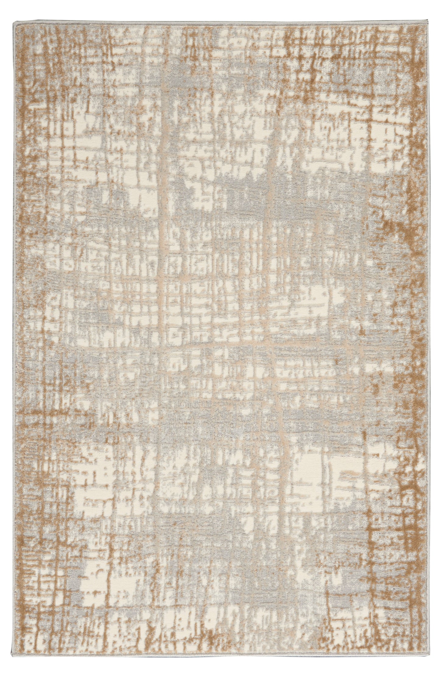 Calvin Klein Ck950 Rush CK950 Ivory Taupe  Contemporary Machinemade Rug