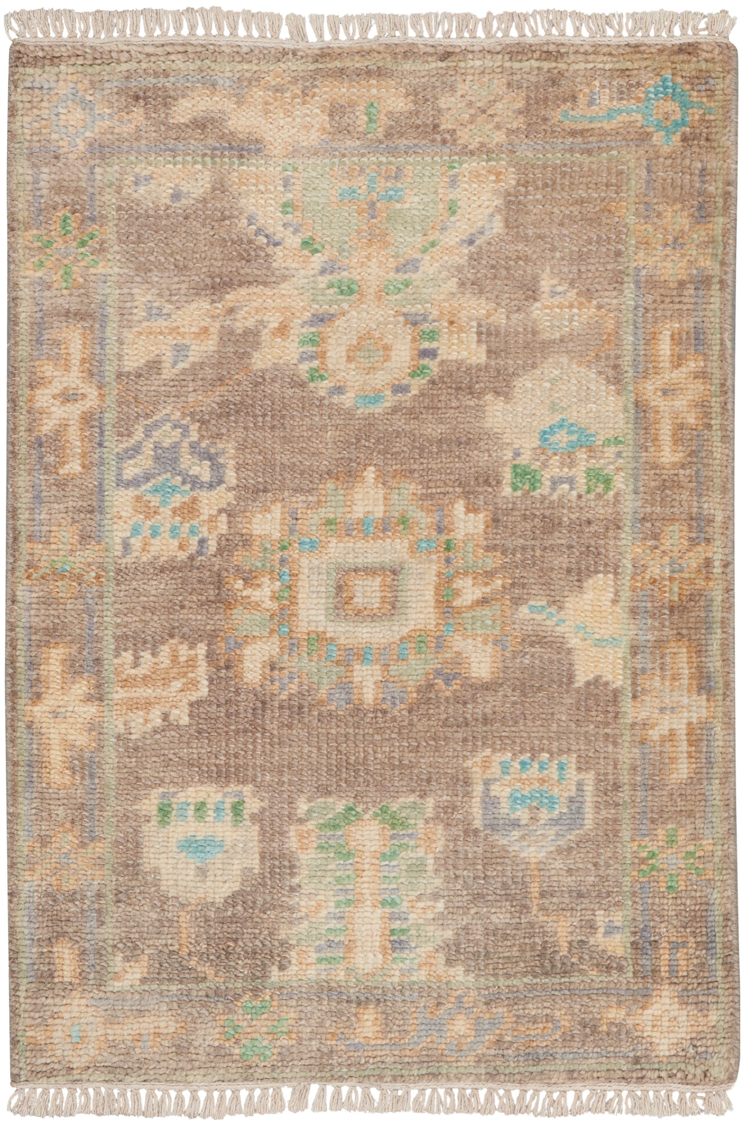 Nourison Home Odessa ODS01 Ivory Mocha Traditional Knotted Rug