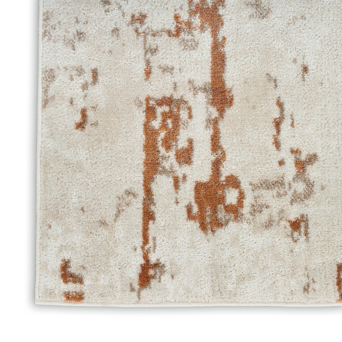 Nourison Home Quarry QUA01 Ivory Rust  Contemporary Machinemade Rug