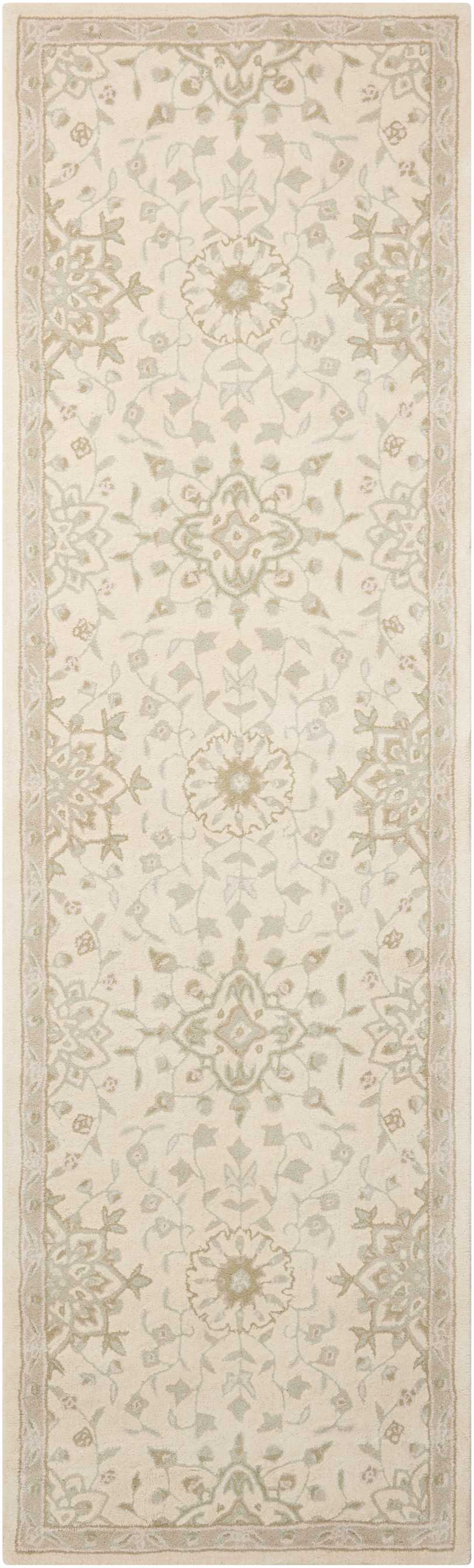 Nourison Home Royal Serenity SER02 Bone Traditional Tufted Rug