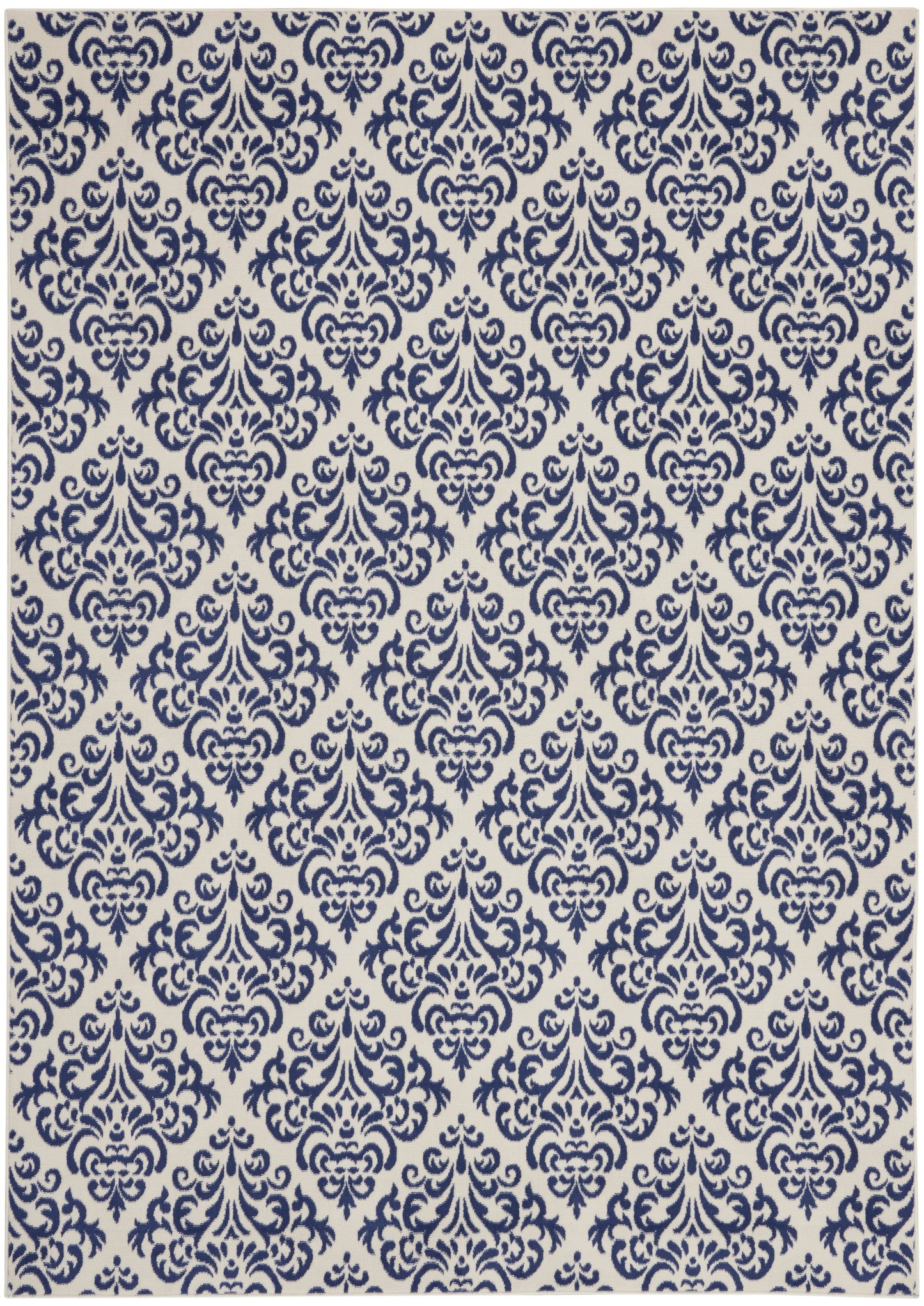 Nourison Home Grafix GRF06 White Blue  Transitional Machinemade Rug