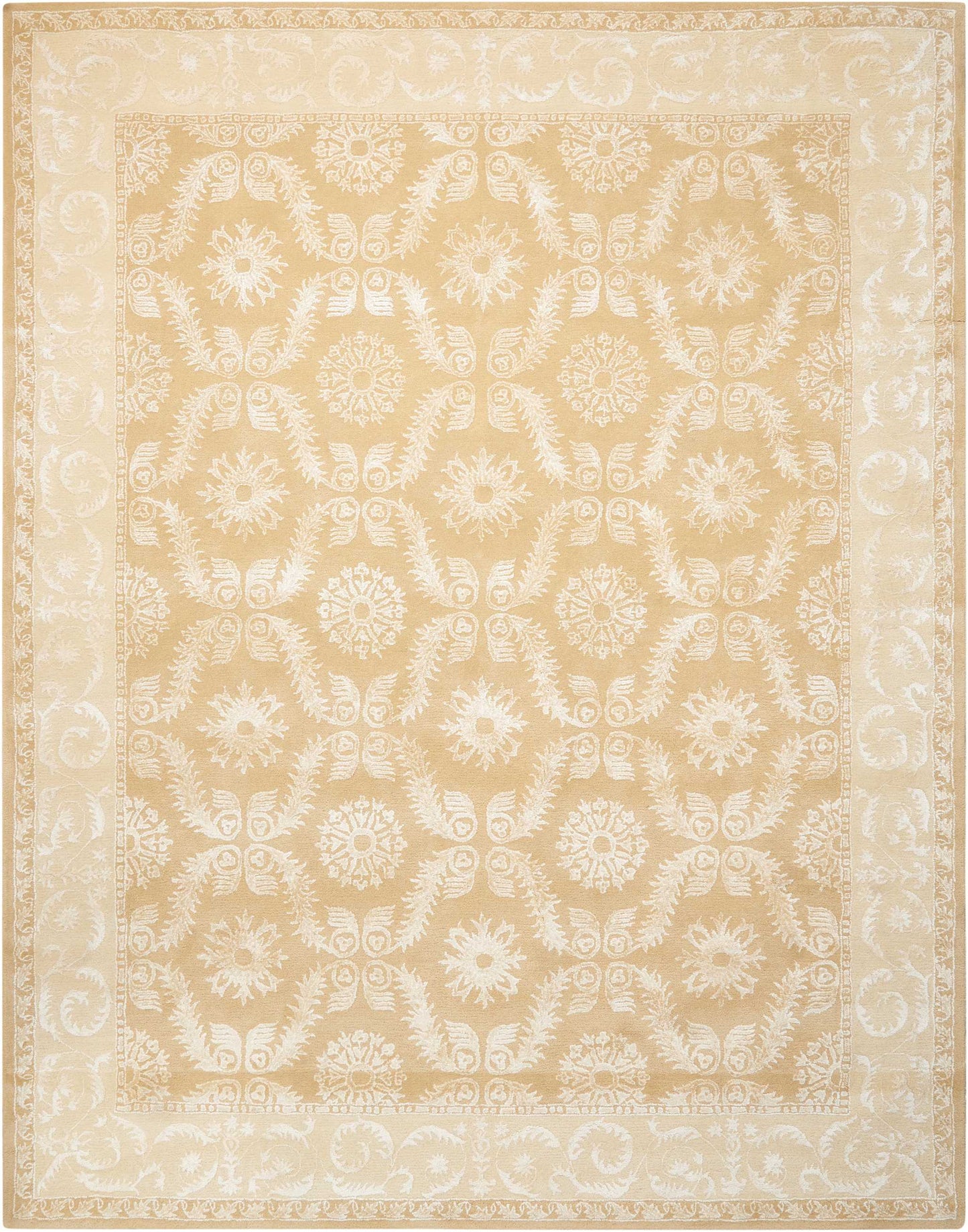 Nourison Home Symphony SYM08 Gold  Traditional Tufted Rug