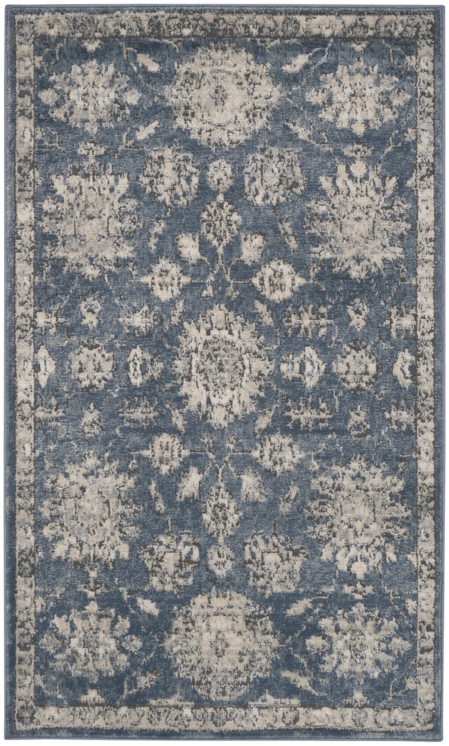 Nourison Home Quarry QUA06 Blue Beige  Traditional Machinemade Rug