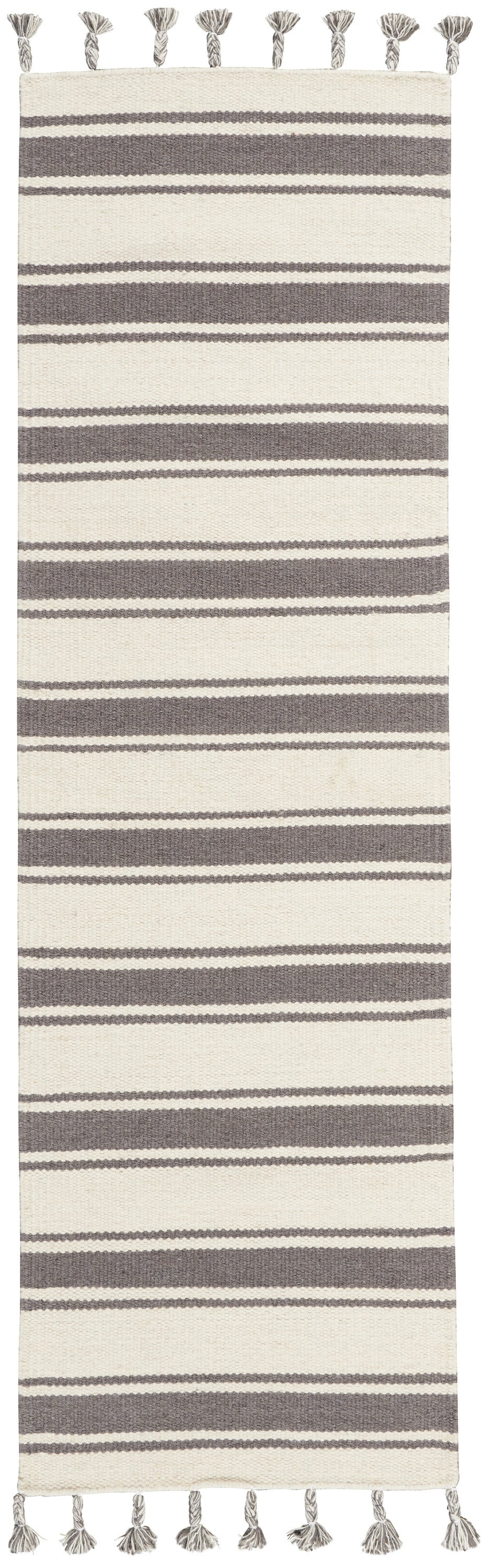 Nourison Home Rio Vista DST01 Ivory Grey Contemporary Woven Rug