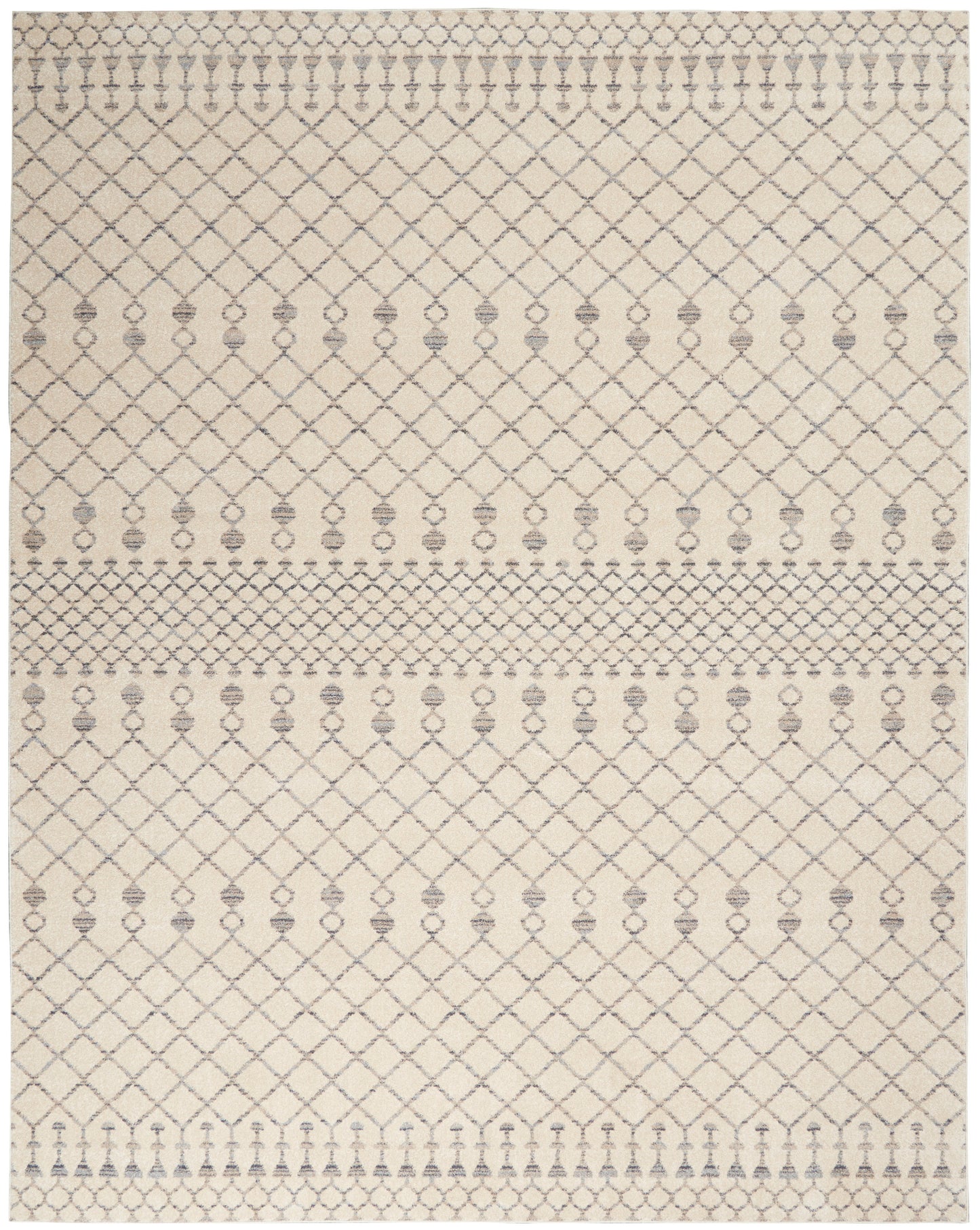 Nourison Home Palermo PMR03 Beige Grey  Contemporary Machinemade Rug