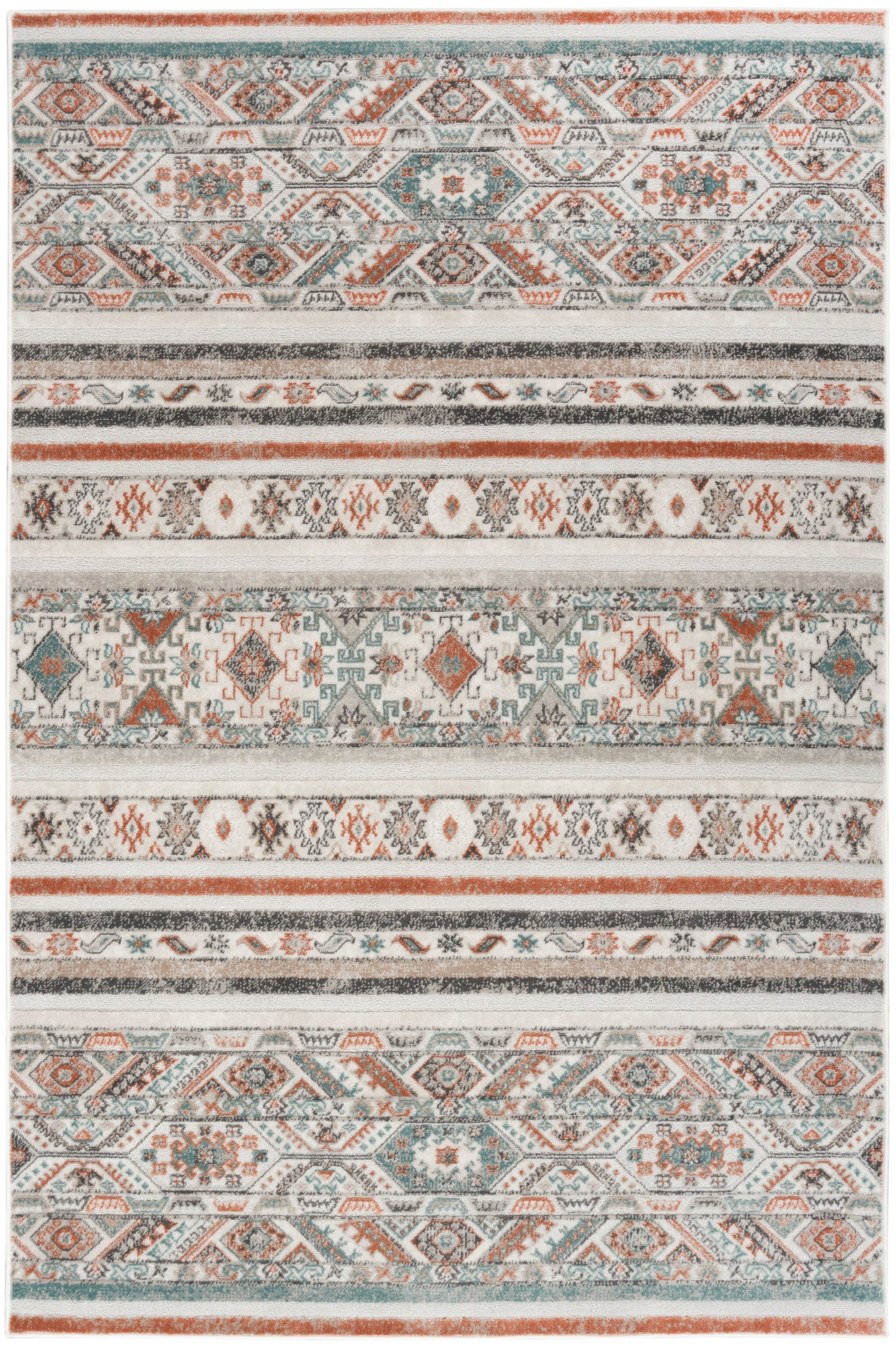 Nourison Home Thalia THL03 Grey Multicolor  Transitional Machinemade Rug