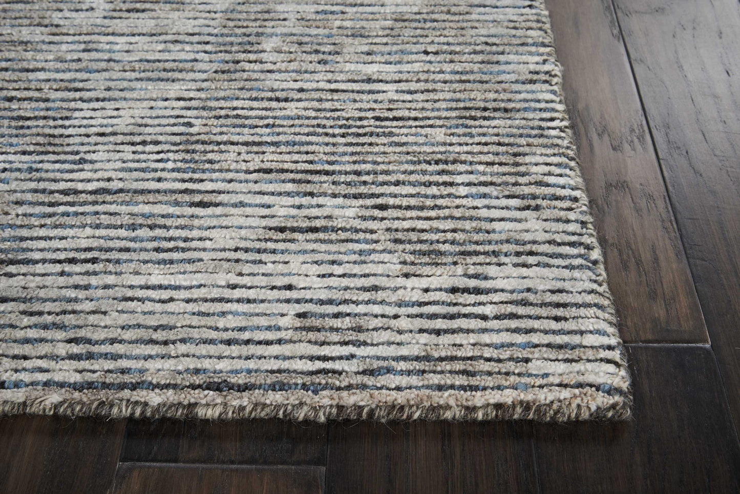 Nourison Home Ellora ELL03 Slate  Contemporary Knotted Rug