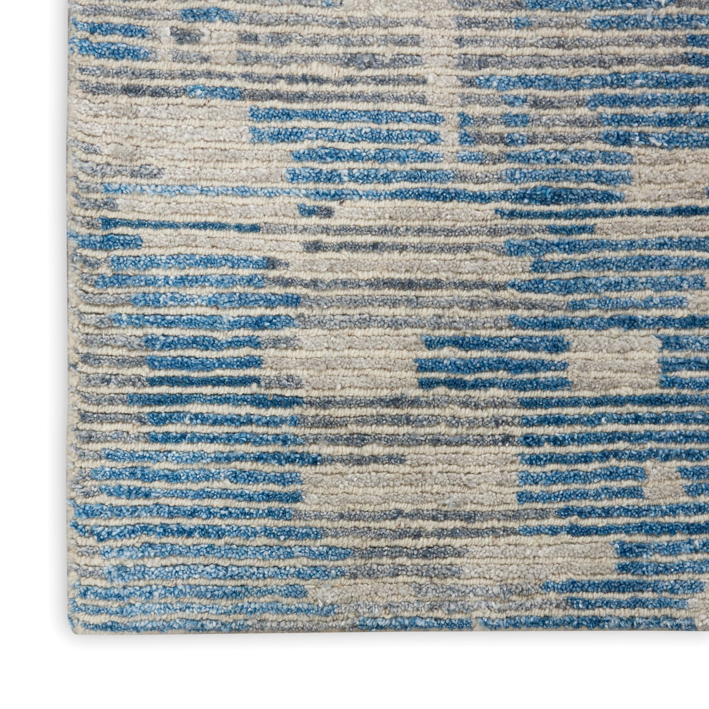 Nourison Home Ellora ELL01 Blue  Contemporary Knotted Rug