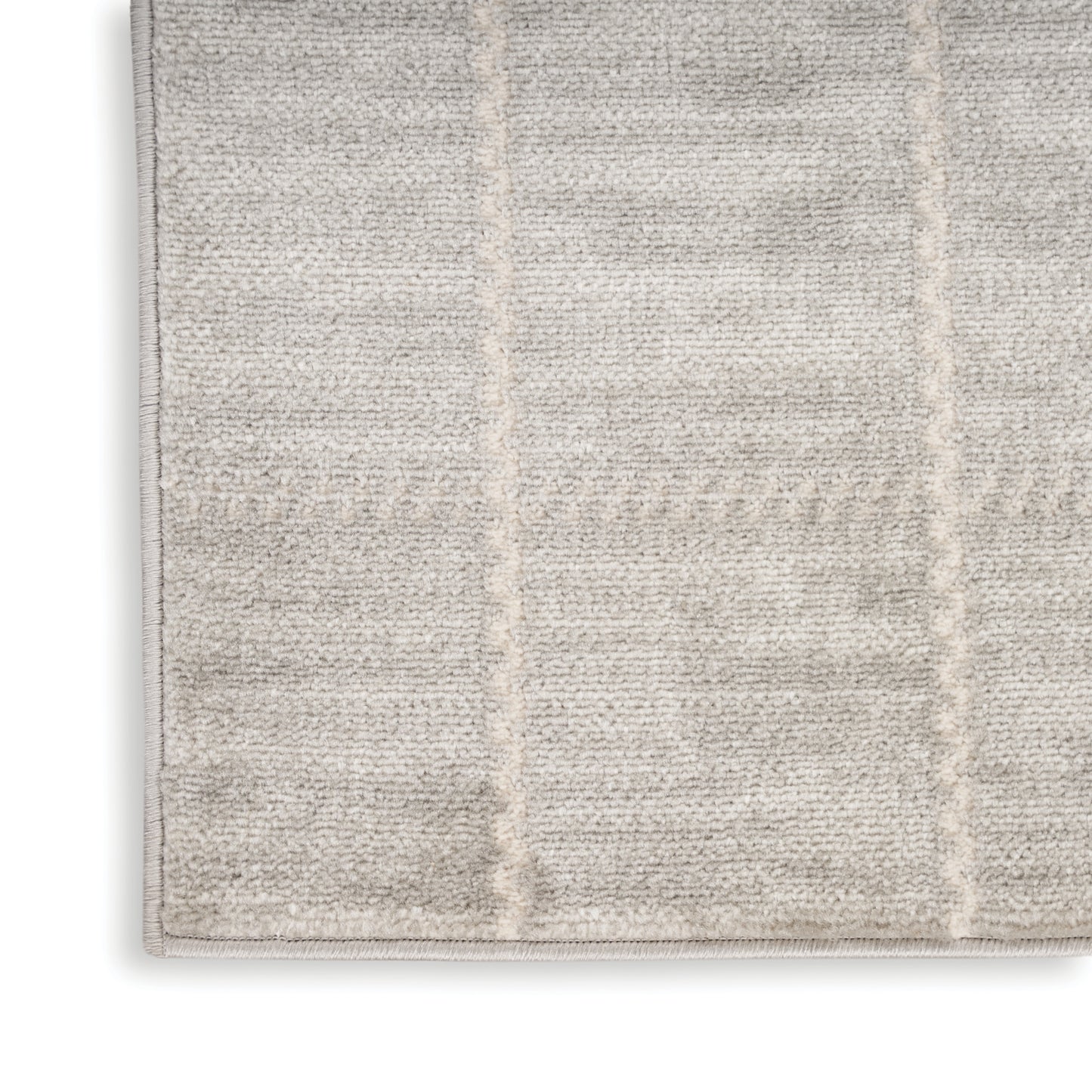 Nourison Home Serenity Home SRH05 Light Grey  Contemporary Woven Rug