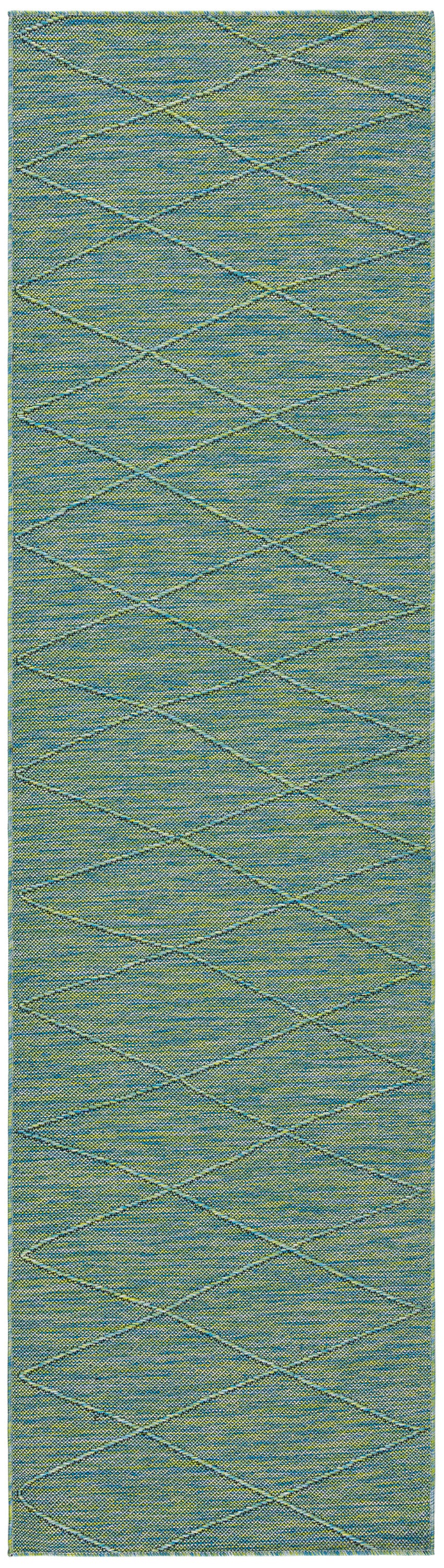 Nourison Home Washable Solutions WSL01 Blue Green Contemporary Machinemade Rug