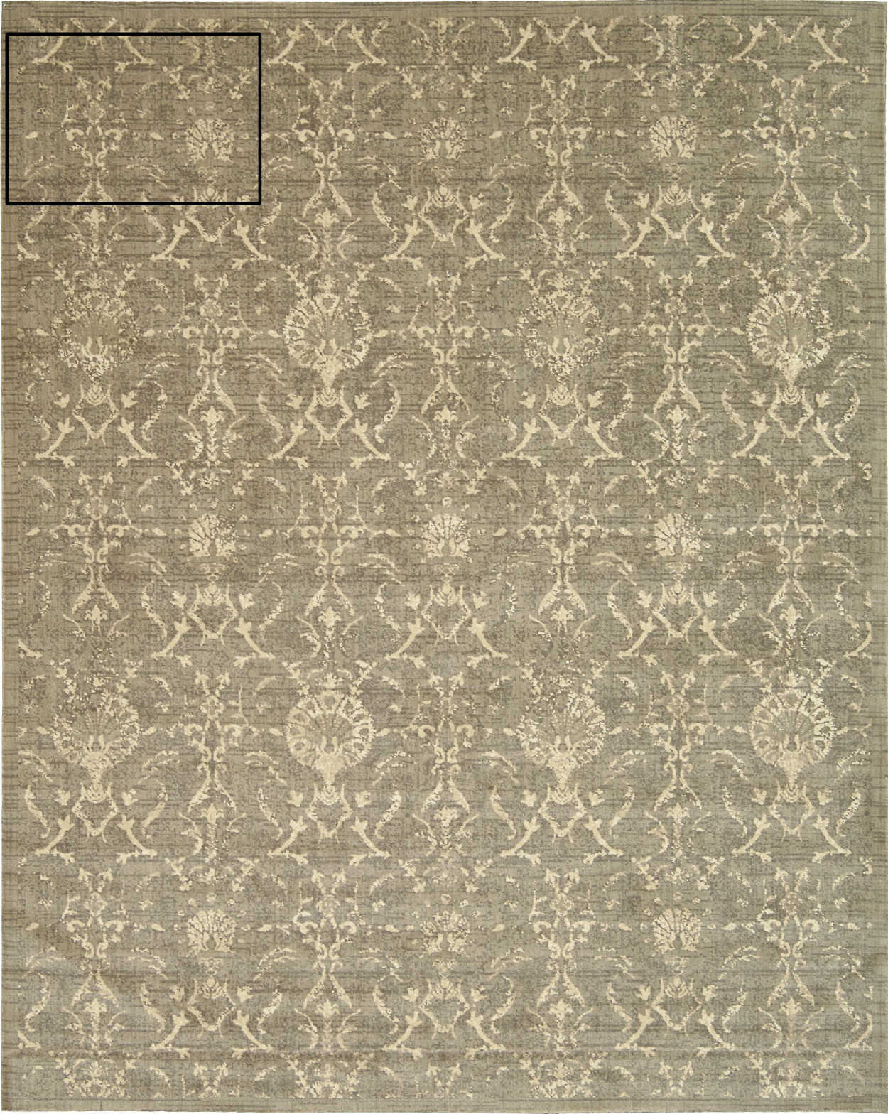 Nourison Home Silk Elements SKE03 Moss  Traditional Loom Rug