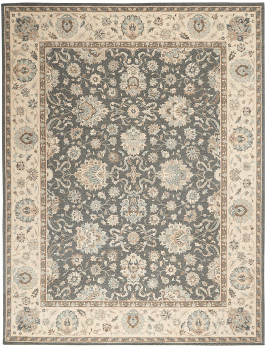 Nourison Home Living Treasures LI16 Grey Ivory  Traditional Loom Rug