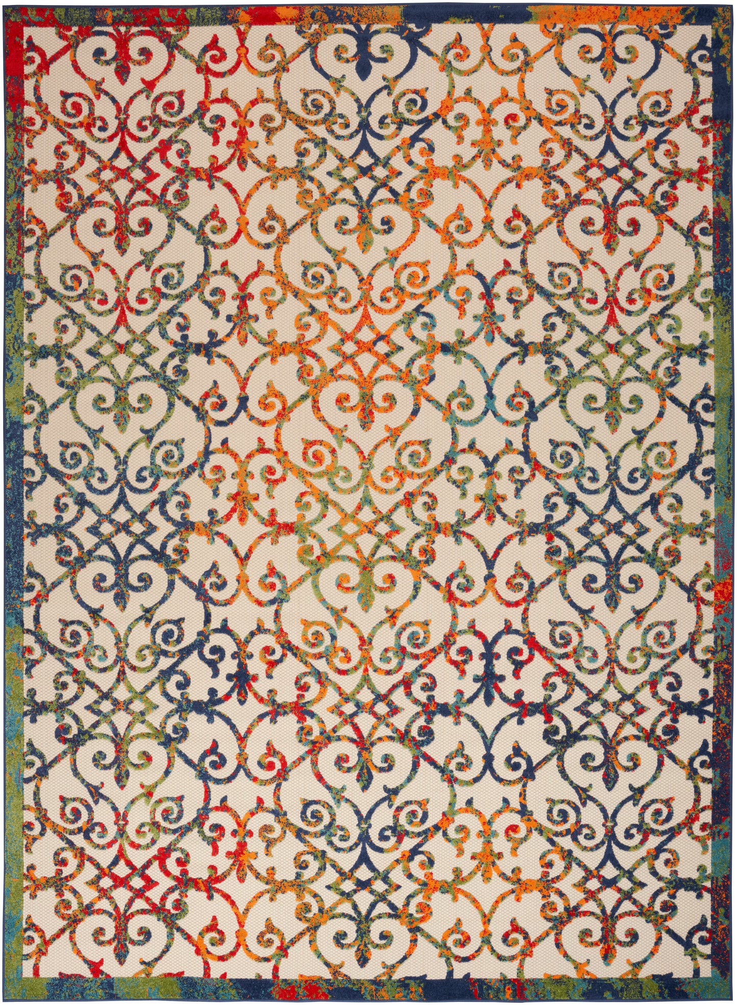 Nourison Home Aloha ALH21 Multicolor  Contemporary Machinemade Rug