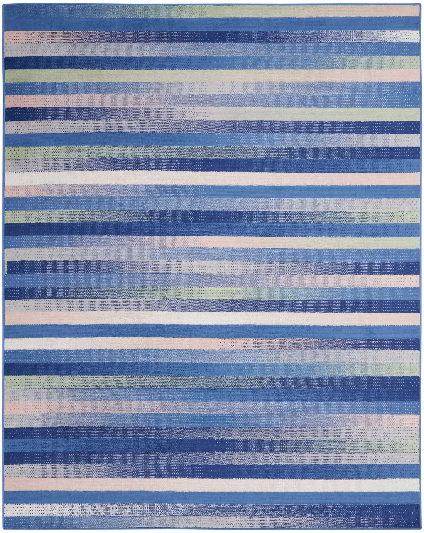 Nourison Home Whimsicle WHS12 Blue Multicolor  Contemporary Machinemade Rug