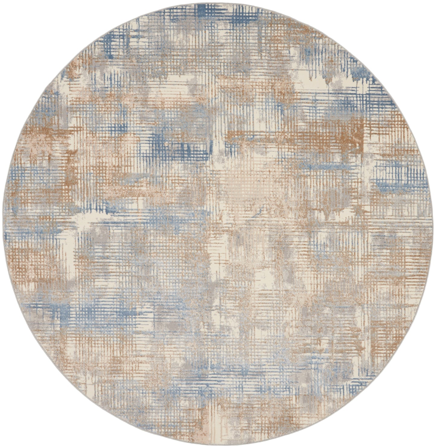 Calvin Klein Ck950 Rush CK951 Blue Beige  Contemporary Machinemade Rug