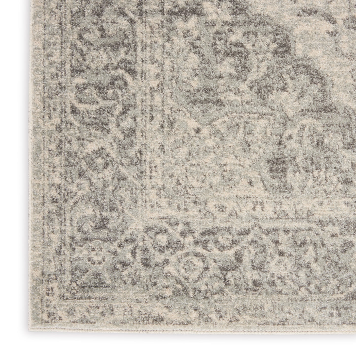 Nourison Home Tranquil TRA05 Ivory Grey  Traditional Machinemade Rug