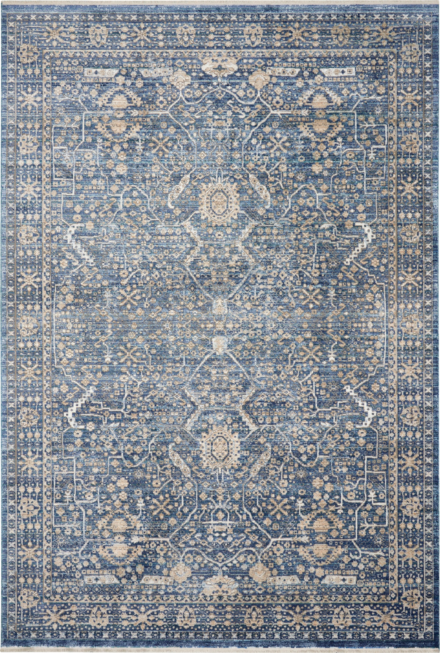 Nourison Home Lustrous Weave LUW03 Blue   Machinemade Rug